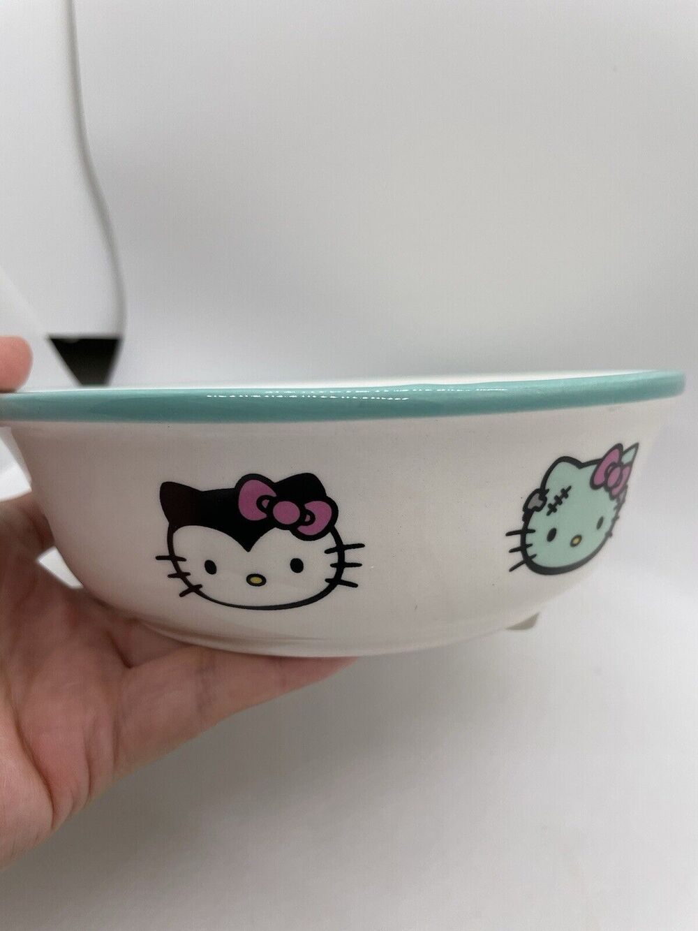 Hello Kitty Ceramic Halloween Pet Bowl 5" NEW 🎃 👻